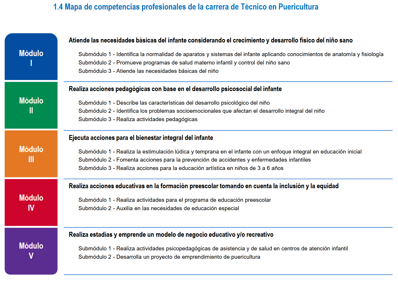 Competencias Laborales de Puericultura
